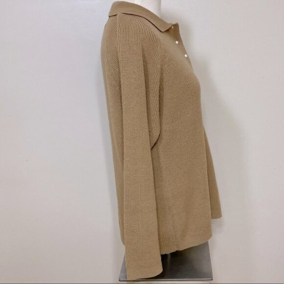 Vintage Traditions long Sleeve Tan Sweater M - Picture 7 of 8